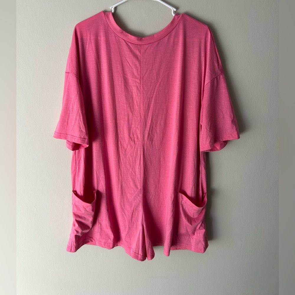 Casual Pink Women's romper